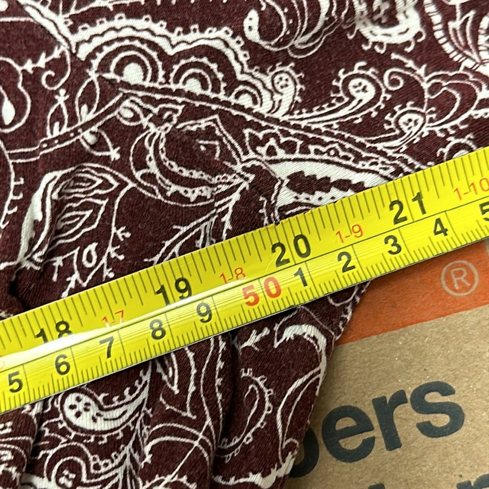 Liz Claiborne Career Women Y2K Long Sleeve Paisley Top Size XL Side Tie Casual - Picture 7 of 9